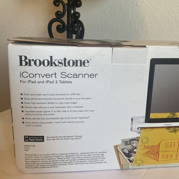 BROOKSTONE iCONVERT SCANNER FOR APPLE iPAD AND iPAD 2 TABLETS - Picture 11 of 11